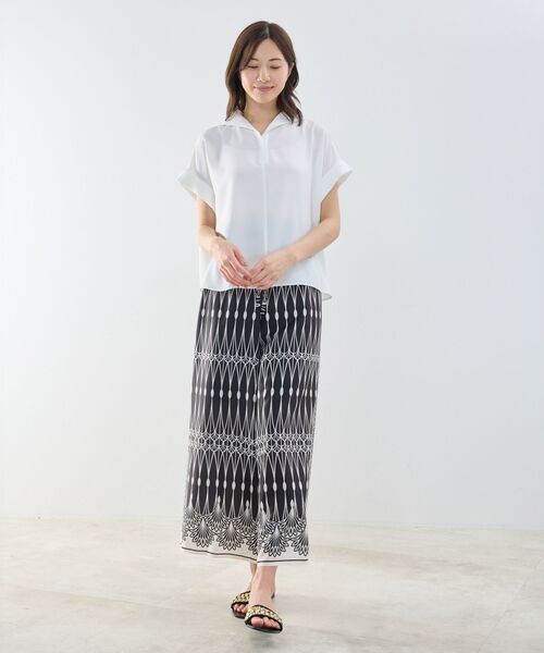 NARACAMICIE / ナラカミーチェ シャツ・ブラウス | 【NARACAMICIE】半袖セーラーカラーブラウス | 詳細10