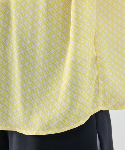 NARACAMICIE / ナラカミーチェ シャツ・ブラウス | 【NARACAMICIE】幾何柄ジョーゼットボウタイ半袖ブラウス | 詳細10