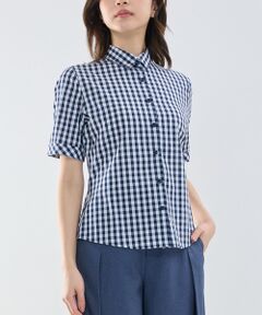 NARACAMICIE / ナラカミーチェ シャツ・ブラウス | 【NARACAMICIE】ギンガムチェック半袖シャツ