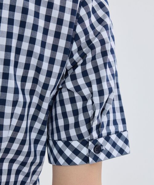 NARACAMICIE / ナラカミーチェ シャツ・ブラウス | 【NARACAMICIE】ギンガムチェック半袖シャツ | 詳細10
