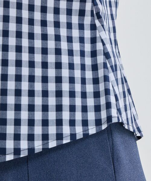 NARACAMICIE / ナラカミーチェ シャツ・ブラウス | 【NARACAMICIE】ギンガムチェック半袖シャツ | 詳細11