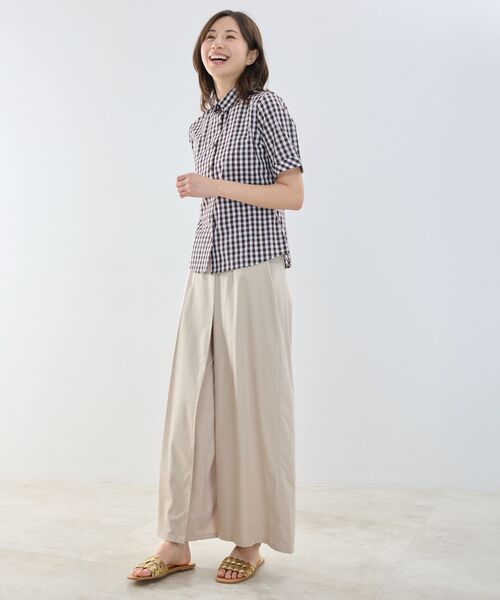 NARACAMICIE / ナラカミーチェ シャツ・ブラウス | 【NARACAMICIE】ギンガムチェック半袖シャツ | 詳細13