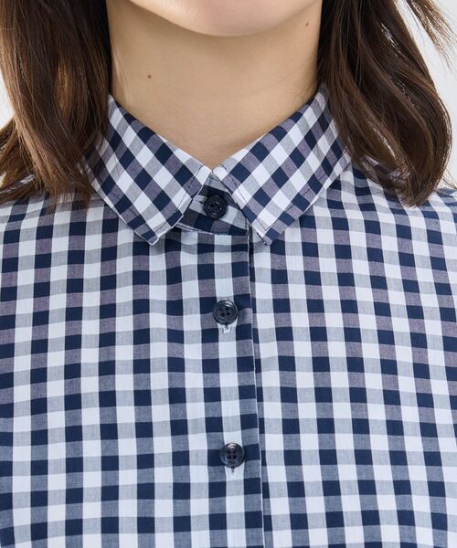 NARACAMICIE / ナラカミーチェ シャツ・ブラウス | 【NARACAMICIE】ギンガムチェック半袖シャツ | 詳細7