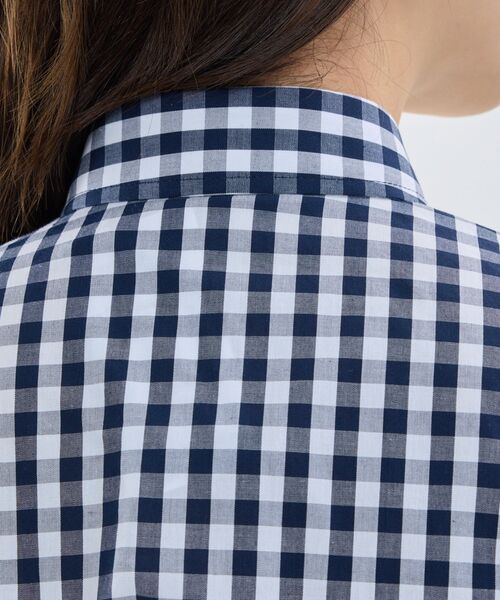 NARACAMICIE / ナラカミーチェ シャツ・ブラウス | 【NARACAMICIE】ギンガムチェック半袖シャツ | 詳細8