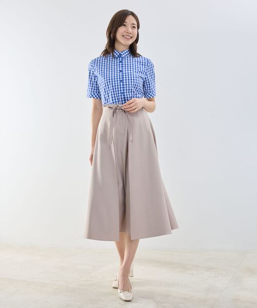 NARACAMICIE / ナラカミーチェ ミニ・ひざ丈スカート | 【NARACAMICIE】リボンラップフレアスカート | 詳細1