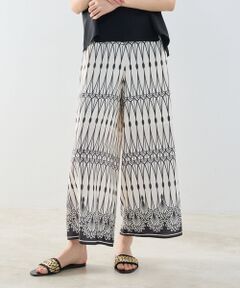 NARACAMICIE / ナラカミーチェ その他パンツ | 【NARACAMICIE】ライン幾何柄パンツ