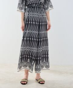 NARACAMICIE / ナラカミーチェ その他パンツ | 【NARACAMICIE】ライン幾何柄パンツ