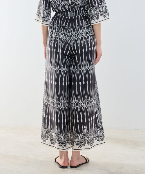 NARACAMICIE / ナラカミーチェ その他パンツ | 【NARACAMICIE】ライン幾何柄パンツ | 詳細3