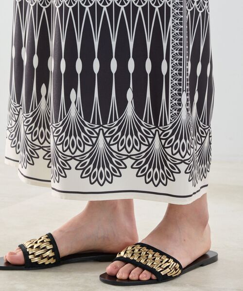 NARACAMICIE / ナラカミーチェ その他パンツ | 【NARACAMICIE】ライン幾何柄パンツ | 詳細6