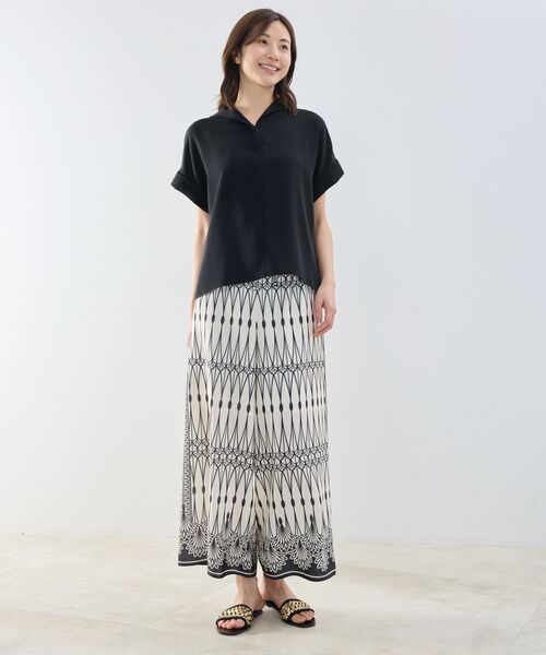 NARACAMICIE / ナラカミーチェ その他パンツ | 【NARACAMICIE】ライン幾何柄パンツ | 詳細8