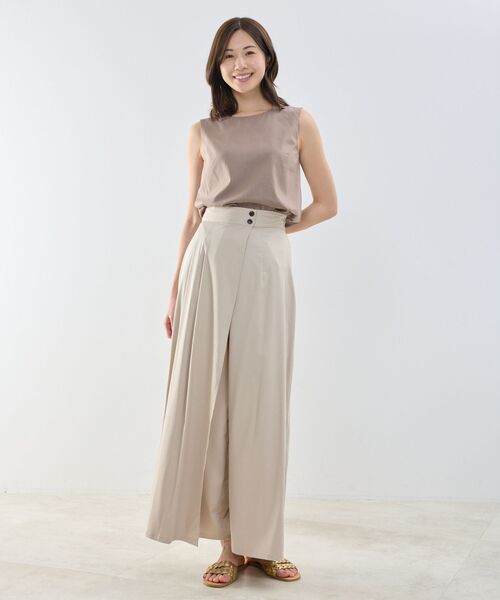 NARACAMICIE / ナラカミーチェ その他パンツ | 【NARACAMICIE】タックラップワイドパンツ | 詳細12