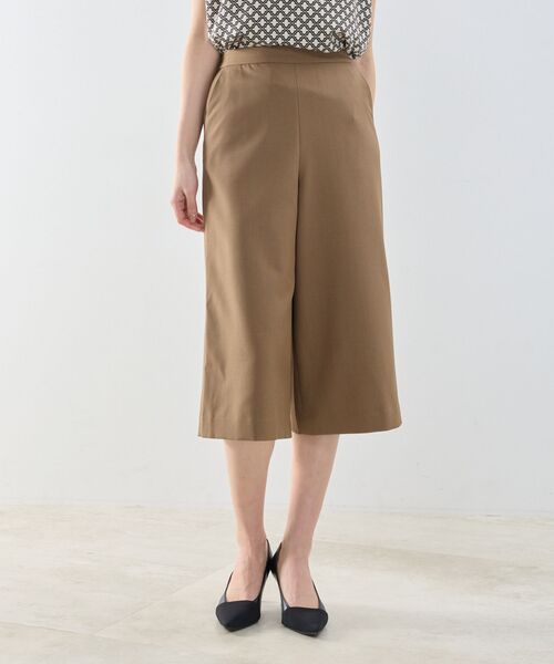 NARACAMICIE / ナラカミーチェ その他パンツ | 【NARACAMICIE】ワイドクロップドパンツ(ブラウン)
