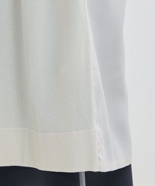 NARACAMICIE / ナラカミーチェ ニット・セーター | 【NARACAMICIE】布帛ドッキングロングカーディガン | 詳細11