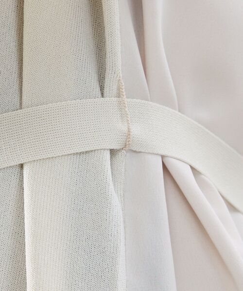 NARACAMICIE / ナラカミーチェ ニット・セーター | 【NARACAMICIE】布帛ドッキングロングカーディガン | 詳細13
