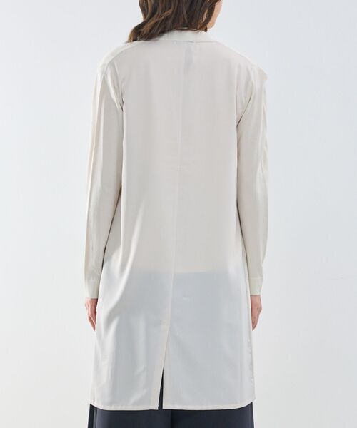 NARACAMICIE / ナラカミーチェ ニット・セーター | 【NARACAMICIE】布帛ドッキングロングカーディガン | 詳細6