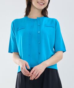 NARACAMICIE / ナラカミーチェ カーディガン・ボレロ | 【NARACAMICIE】調温五分袖クルーネックカーディガン