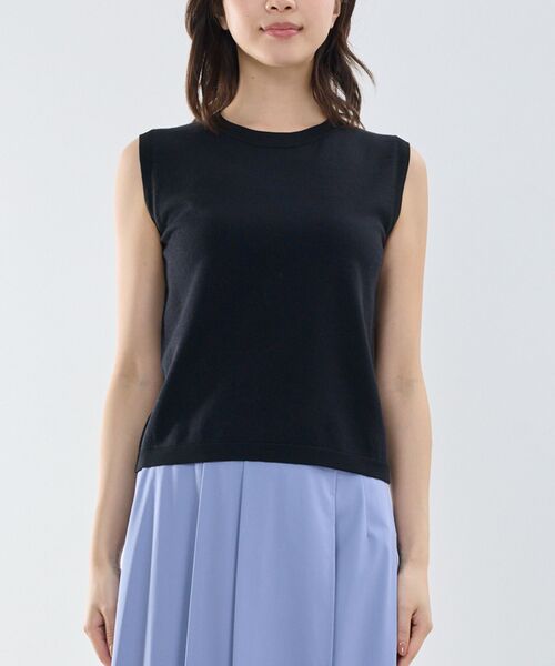 NARACAMICIE / ナラカミーチェ ニット・セーター | 【NARACAMICIE】調温ニットノースリプルオーバー | 詳細1