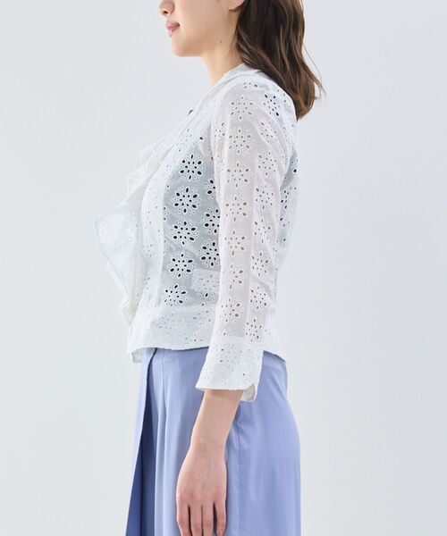NARACAMICIE / ナラカミーチェ テーラードジャケット | 【NARACAMICIE】アイレットレース長袖ジャケット | 詳細2