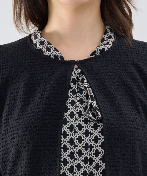 NARACAMICIE / ナラカミーチェ テーラードジャケット | 【NARACAMICIE】シュリンクジャガード六分袖ジャケット | 詳細4