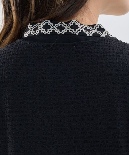 NARACAMICIE / ナラカミーチェ テーラードジャケット | 【NARACAMICIE】シュリンクジャガード六分袖ジャケット | 詳細5