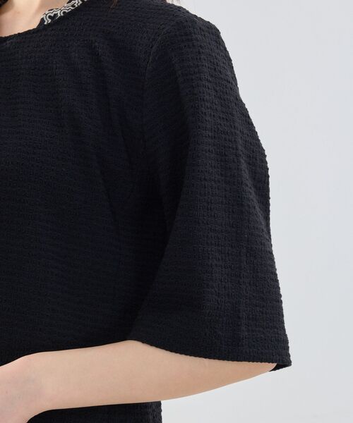 NARACAMICIE / ナラカミーチェ テーラードジャケット | 【NARACAMICIE】シュリンクジャガード六分袖ジャケット | 詳細7