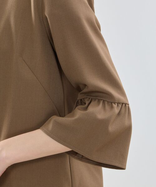 NARACAMICIE / ナラカミーチェ ノーカラージャケット | 【NARACAMICIE】袖フリルノーカラージャケット | 詳細12