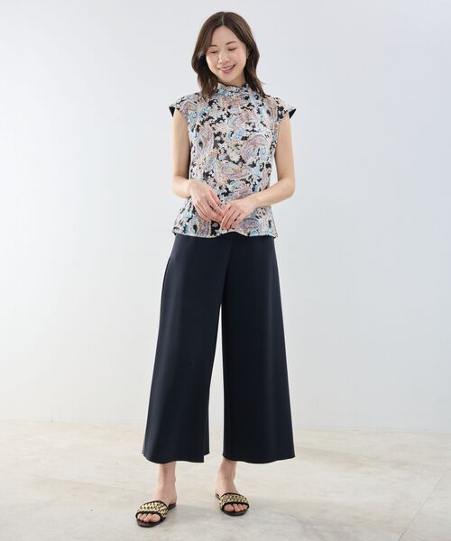 NARACAMICIE / ナラカミーチェ カットソー | 【NARACAMICIE】ペイズリージャガードコンビハイネックトップス | 詳細11