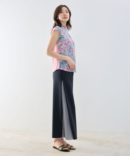 NARACAMICIE / ナラカミーチェ カットソー | 【NARACAMICIE】ペイズリージャガードコンビハイネックトップス | 詳細12