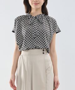 NARACAMICIE / ナラカミーチェ カットソー | 【NARACAMICIE】モロッカンプリントコンビリボントップス