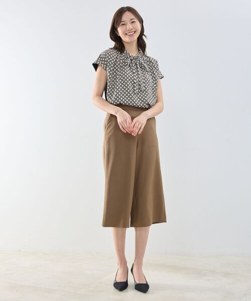 NARACAMICIE / ナラカミーチェ カットソー | 【NARACAMICIE】モロッカンプリントコンビリボントップス | 詳細12