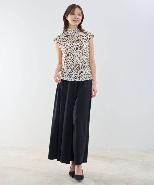 NARACAMICIE / ナラカミーチェ カットソー | 【NARACAMICIE】アニマルプリントコンビハイネックトップス | 詳細12