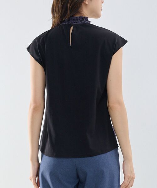 NARACAMICIE / ナラカミーチェ カットソー | 【NARACAMICIE】アニマルプリントコンビハイネックトップス | 詳細5