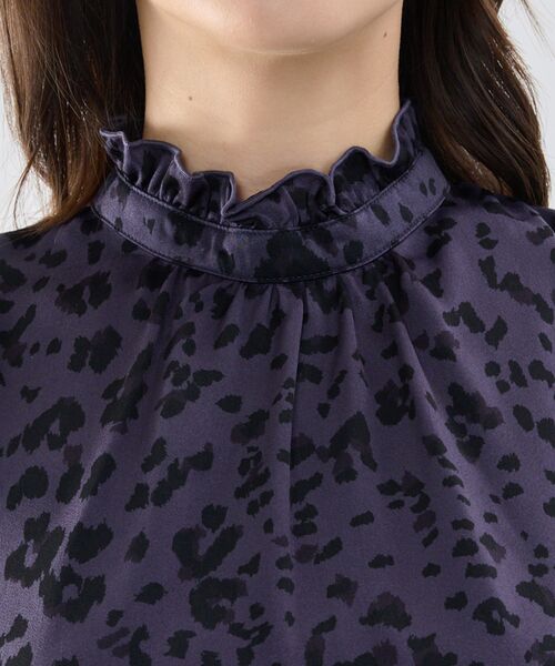 NARACAMICIE / ナラカミーチェ カットソー | 【NARACAMICIE】アニマルプリントコンビハイネックトップス | 詳細6