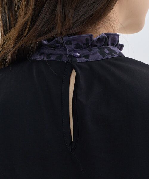 NARACAMICIE / ナラカミーチェ カットソー | 【NARACAMICIE】アニマルプリントコンビハイネックトップス | 詳細7