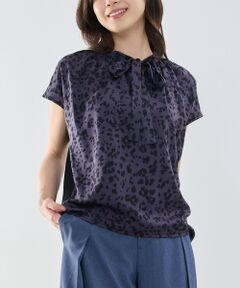 NARACAMICIE / ナラカミーチェ カットソー | 【NARACAMICIE】アニマルプリントコンビリボントップス