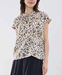 NARACAMICIE / ナラカミーチェ カットソー | 【NARACAMICIE】アニマルプリントコンビリボントップス