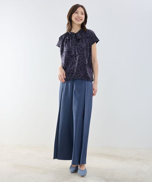 NARACAMICIE / ナラカミーチェ カットソー | 【NARACAMICIE】アニマルプリントコンビリボントップス | 詳細11