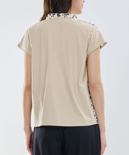 NARACAMICIE / ナラカミーチェ カットソー | 【NARACAMICIE】アニマルプリントコンビリボントップス | 詳細5