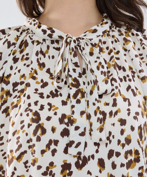 NARACAMICIE / ナラカミーチェ カットソー | 【NARACAMICIE】アニマルプリントコンビリボントップス | 詳細6