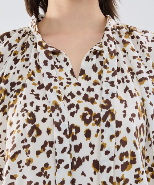 NARACAMICIE / ナラカミーチェ カットソー | 【NARACAMICIE】アニマルプリントコンビリボントップス | 詳細7