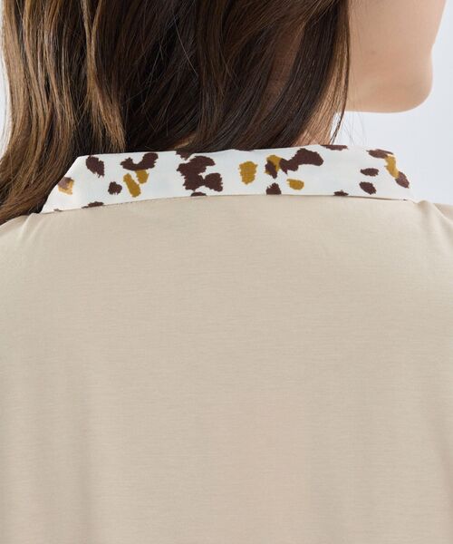 NARACAMICIE / ナラカミーチェ カットソー | 【NARACAMICIE】アニマルプリントコンビリボントップス | 詳細8