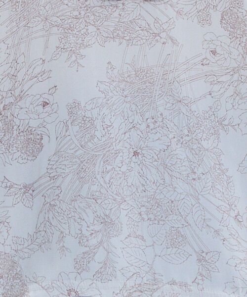 NARACAMICIE / ナラカミーチェ カットソー | 【NARACAMICIE】ラインフラワープリントコンビリボントップス | 詳細12