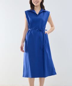 NARACAMICIE / ナラカミーチェ ロング・マキシ丈ワンピース | 【NARACAMICIE】スキッパーカラーワンピ—ス