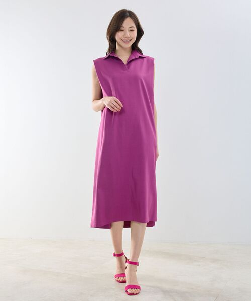 NARACAMICIE / ナラカミーチェ ロング・マキシ丈ワンピース | 【NARACAMICIE】スキッパーカラーワンピ—ス | 詳細10