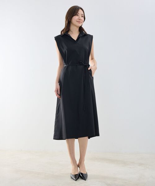 NARACAMICIE / ナラカミーチェ ロング・マキシ丈ワンピース | 【NARACAMICIE】スキッパーカラーワンピ—ス | 詳細11