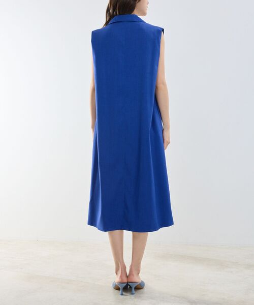 NARACAMICIE / ナラカミーチェ ロング・マキシ丈ワンピース | 【NARACAMICIE】スキッパーカラーワンピ—ス | 詳細3