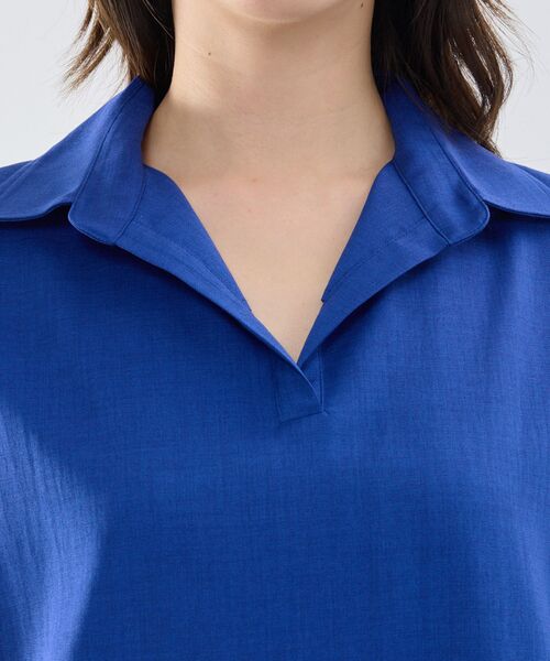 NARACAMICIE / ナラカミーチェ ロング・マキシ丈ワンピース | 【NARACAMICIE】スキッパーカラーワンピ—ス | 詳細4