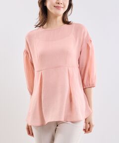 NARACAMICIE / ナラカミーチェ シャツ・ブラウス | 【NARACAMICIE】クレープ七分袖プルオーバー