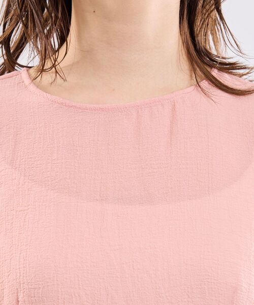 NARACAMICIE / ナラカミーチェ シャツ・ブラウス | 【NARACAMICIE】クレープ七分袖プルオーバー | 詳細8