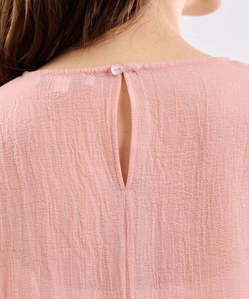 NARACAMICIE / ナラカミーチェ シャツ・ブラウス | 【NARACAMICIE】クレープ七分袖プルオーバー | 詳細9